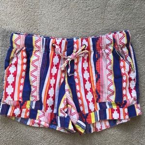Tribal print flowy shorts